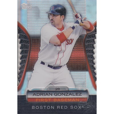 2012 Topps Golden Moments Die Cuts #GMDC89 Adrian Gonzalez