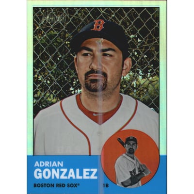 2012 Topps Heritage Chrome Refractors #HP3 Adrian Gonzalez