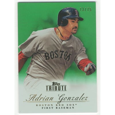 2012 Topps Tribute Green #24 Adrian Gonzalez