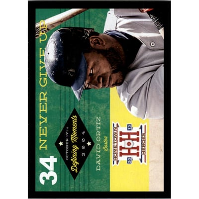 2013 Hometown Heroes Defining Moments Black #18 David Ortiz