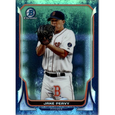 2014 Bowman Chrome Bubble Refractors #132 Jake Peavy