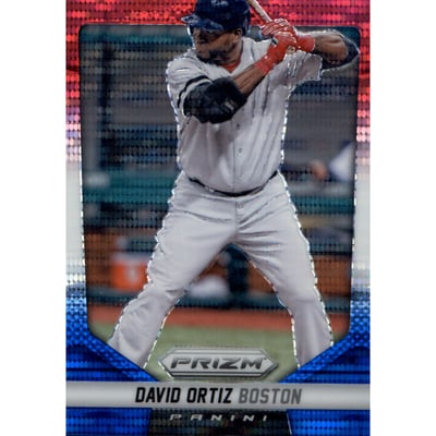 2014 Panini Prizm Prizms Red White and Blue Pulsar #74 David Ortiz