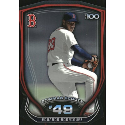 2015 Bowman Chrome Bowman Scouts Top 100 Die Cut #BTP49 Eduardo Rodriguez