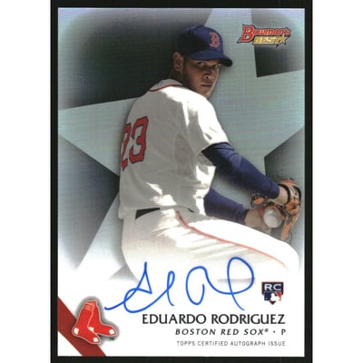 2015 Bowman's Best Best of '15 Autographs Refractors #B15ER Eduardo Rodriguez