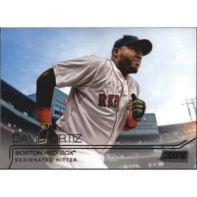 2015 Stadium Club Black #184 David Ortiz