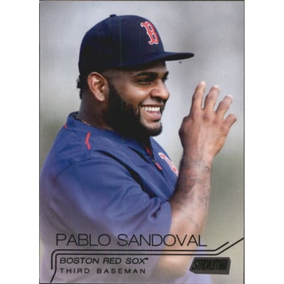 2015 Stadium Club Black #287 Pablo Sandoval