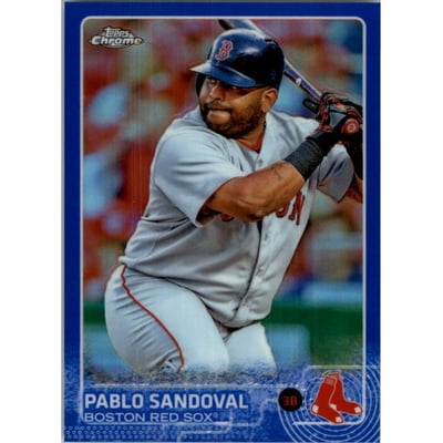 2015 Topps Chrome Blue Refractors #38 Pablo Sandoval