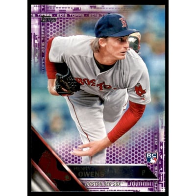 2016 Topps Toys R Us Purple #109 Henry Owens