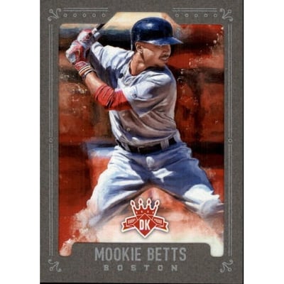 2017 Diamond Kings Framed Grey #54B Mookie Betts VAR/Facing left