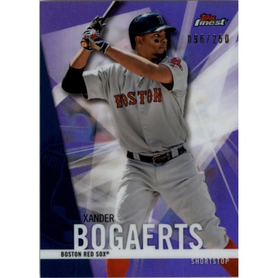 2017 Finest Purple Refractors #96 Xander Bogaerts