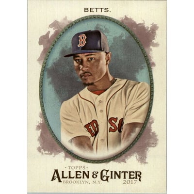 2017 Topps Allen and Ginter Hot Box Foil #80 Mookie Betts