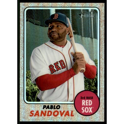 2017 Topps Heritage Chrome Refractors #THC716 Pablo Sandoval