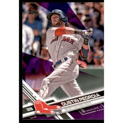 2017 Topps Toys R Us Purple Border #130 Dustin Pedroia