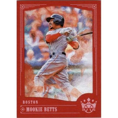 2018 Diamond Kings Red Frame #62 Mookie Betts