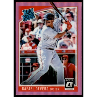2018 Donruss Optic Pink #35 Rafael Devers RR