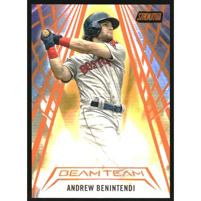 2018 Stadium Club Beam Team Orange #BTAB Andrew Benintendi