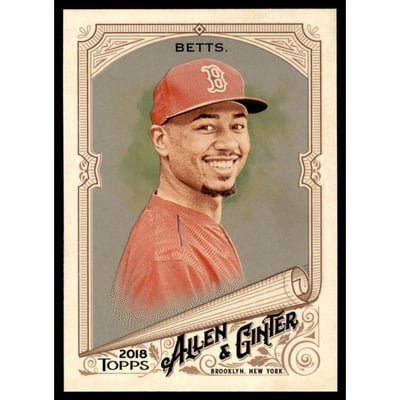 2018 Topps Allen and Ginter Glossy Silver #245 Mookie Betts