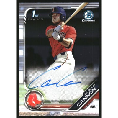 2019 Bowman Chrome Draft Autographs #CDACCA Cameron Cannon