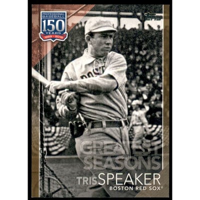 2019 Topps 150 Years of Professional Baseball Greatest Seasons Gold #GS5 Tris Speaker
