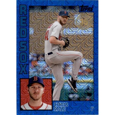 2019 Topps '84 Topps Silver Pack Chrome Series 2 Blue Refractors #T8415 Chris Sale