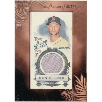 2019 Topps Allen and Ginter Mini Framed Relics #MFRABE Andrew Benintendi