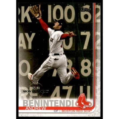 2019 Topps Factory Set 582 Montgomery #579 Andrew Benintendi