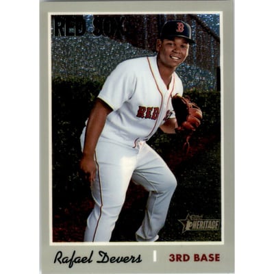 2019 Topps Heritage Chrome #THC163 Rafael Devers