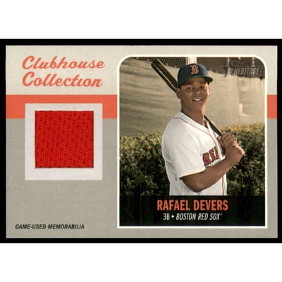 2019 Topps Heritage Clubhouse Collection Relics #CCRRD Rafael Devers