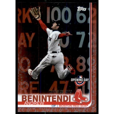 2019 Topps Opening Day Red Foil #35 Andrew Benintendi