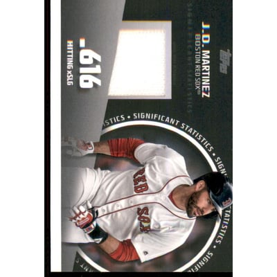 2019 Topps Significant Statistics Relics #SSRJMA J.D. Martinez