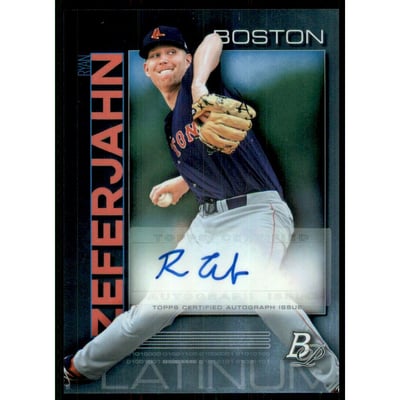 2020 Bowman Platinum Top Prospect Autographs #TOP62 Ryan Zeferjahn