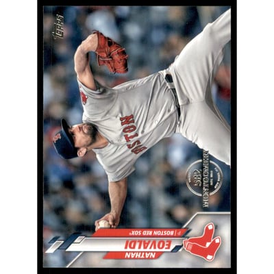 2020 Topps Factory Set 582 Montgomery Club #378 Nathan Eovaldi
