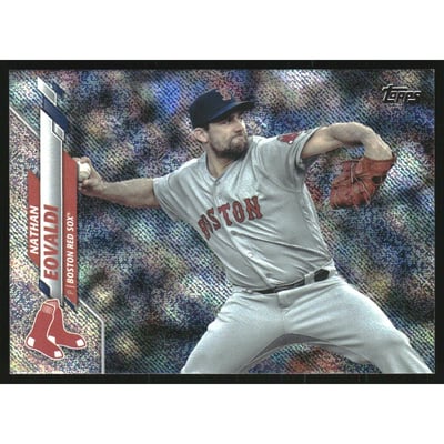 2020 Topps Factory Set Walmart Foilboard #378 Nathan Eovaldi