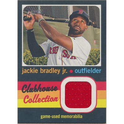 2020 Topps Heritage Clubhouse Collection Relics #CCRJBJ Jackie Bradley Jr. HN