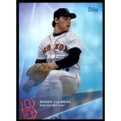 2020 Topps X Steve Aoki Rainbow Foilboard #16 Roger Clemens