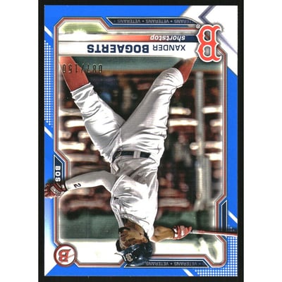 2021 Bowman Blue #34 Xander Bogaerts