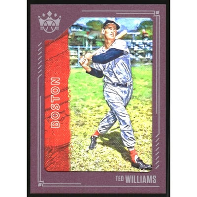 2021 Diamond Kings Plum Frame #13 Ted Williams