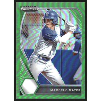 2021 Panini Prizm Draft Picks Prizms Lime Green #4 Marcelo Mayer