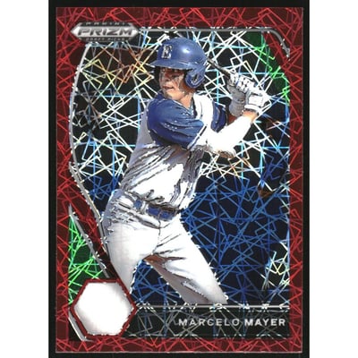 2021 Panini Prizm Draft Picks Prizms Red Velocity #4 Marcelo Mayer