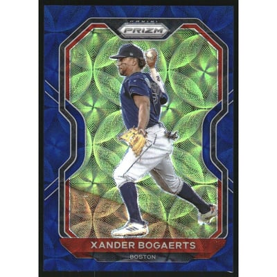 2021 Panini Prizm Prizms Navy Blue Kaleidoscope #215 Xander Bogaerts
