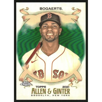 2021 Topps Allen and Ginter Chrome Green Refractors #31 Xander Bogaerts