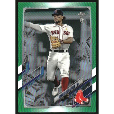 2021 Topps Chrome Ben Baller Green Refractors #162 Xander Bogaerts