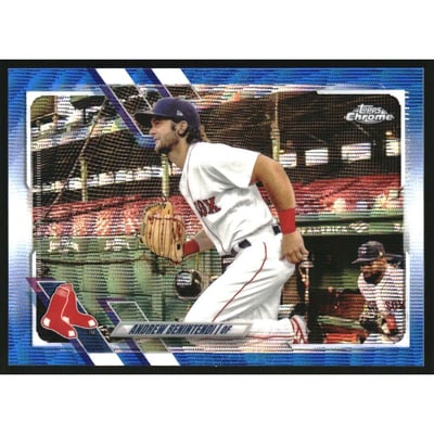 2021 Topps Chrome Blue Wave Refractors #39 Andrew Benintendi