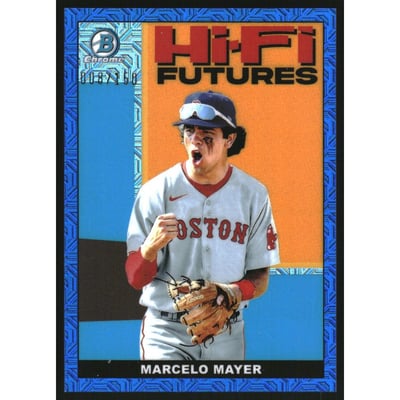 2022 Bowman Chrome Mega Box Hi-Fi Futures Blue Refractors #HIFI1 Marcelo Mayer