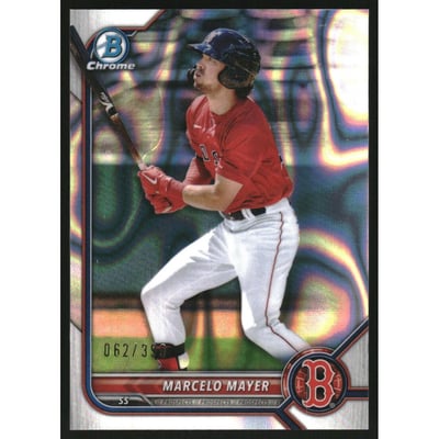 2022 Bowman Chrome Prospects Lava Refractors #BCP126 Marcelo Mayer