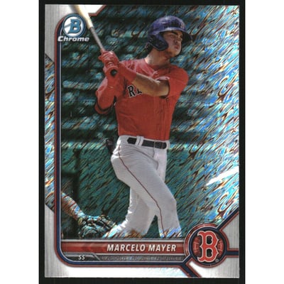 2022 Bowman Chrome Prospects Shimmer Refractors #BCP237 Marcelo Mayer