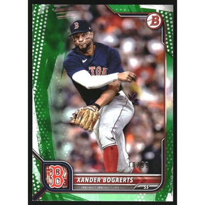 2022 Bowman Green Pattern #15 Xander Bogaerts