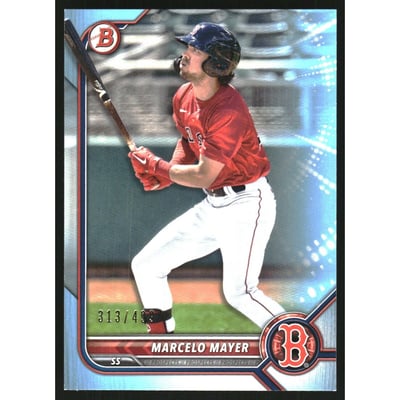 2022 Bowman Prospects Sky Blue #BP126 Marcelo Mayer
