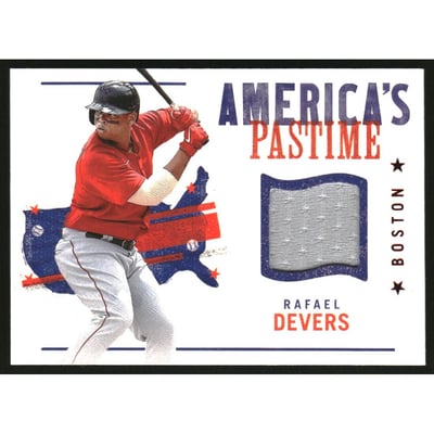 2022 Panini Chronicles America's Pastime Swatches Red #30 Rafael Devers