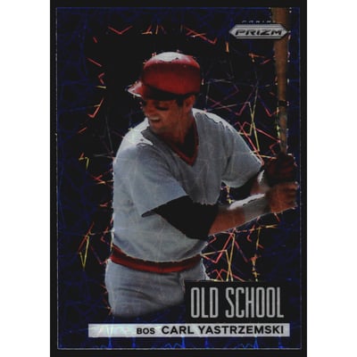 2022 Panini Prizm Old School Prizms Blue Velocity #8 Carl Yastrzemski